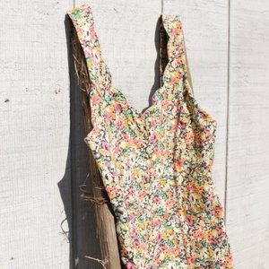 Ditsy Floral Button Down Tank